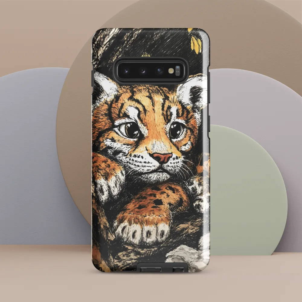 Curious Cub in the Canopy | Phone Case |  S10 Plus | Tough Case | Glossy