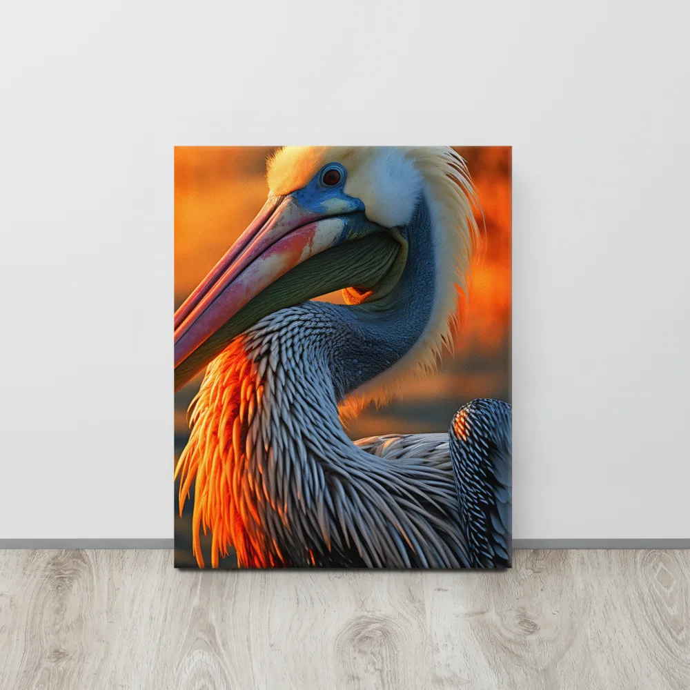 Elegance of the Pelican at Sunset