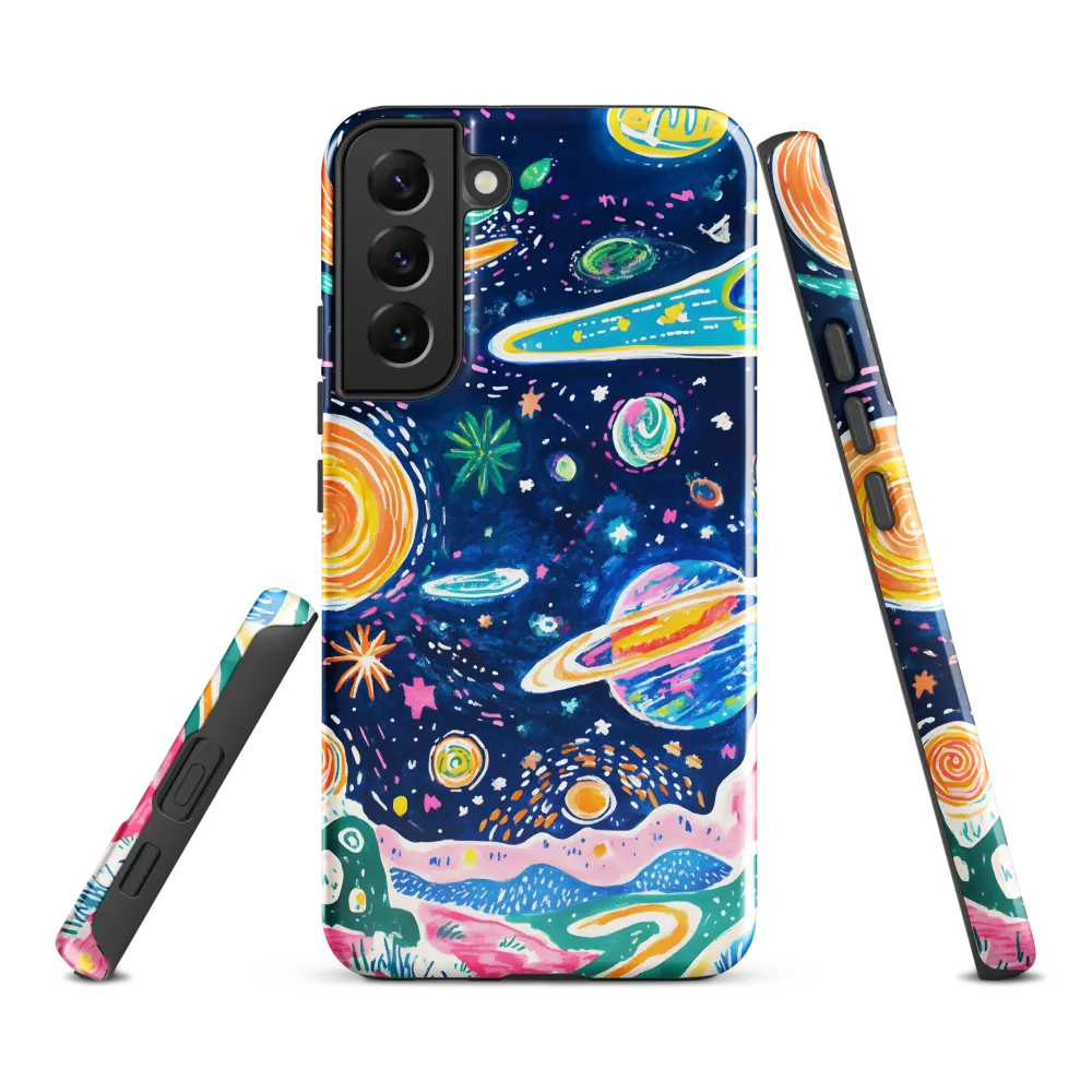 Whimsical Cosmic Landscape | Phone Case |  S22 Plus | Tough Case | Glossy