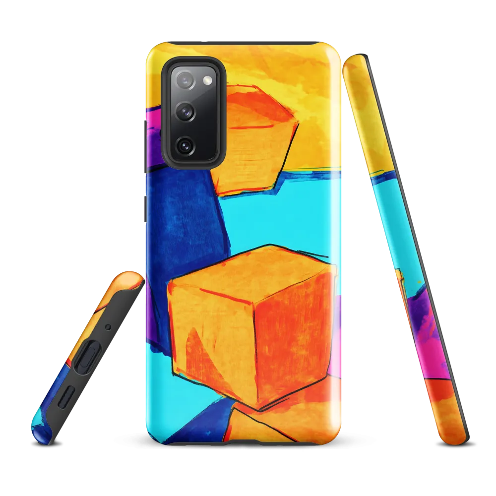Playful Cubes in Vibrant Harmony | Phone Case |  S20 FE | Tough Case | Glossy
