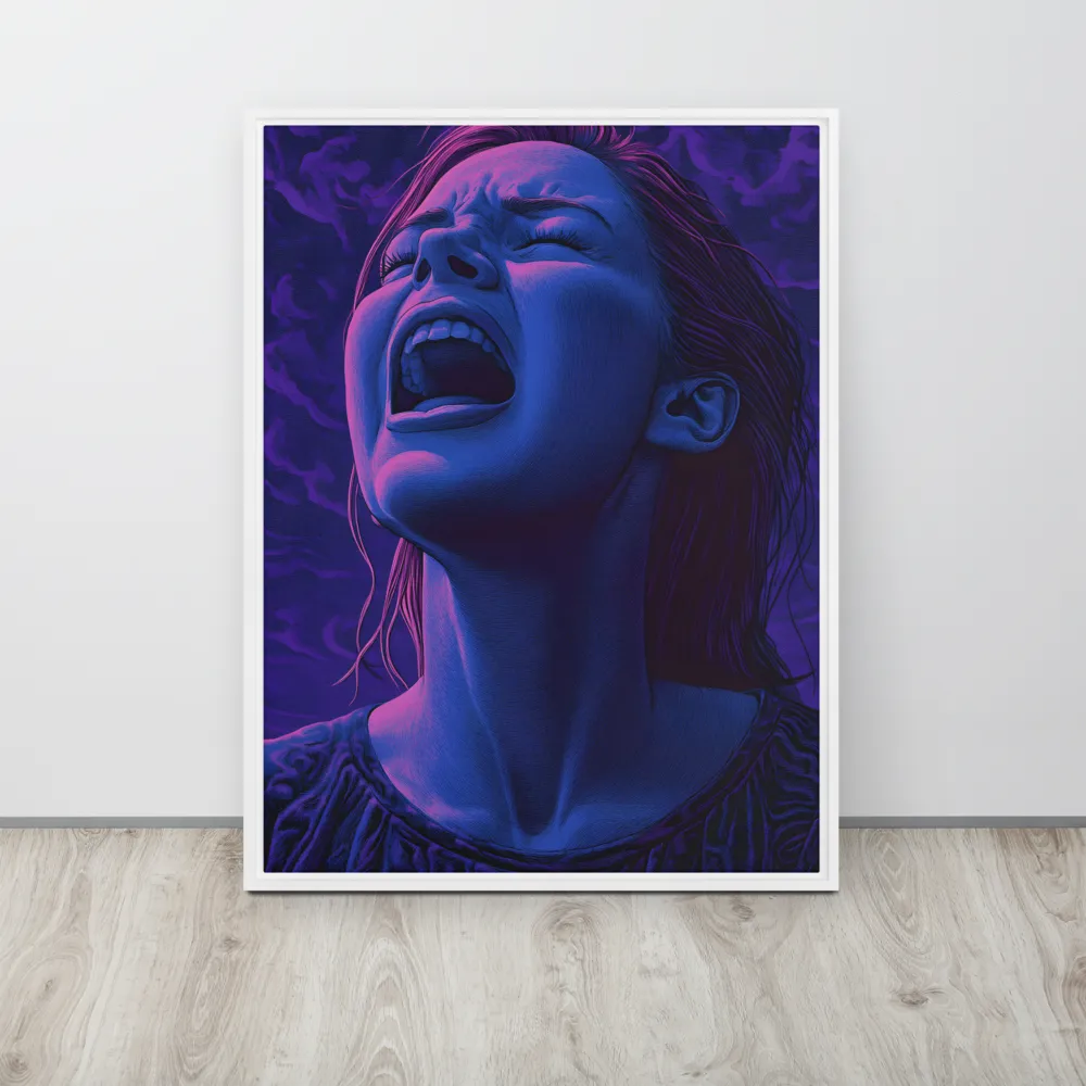 Echoes of Anguish | Canvas with White Frame | 24″×32″