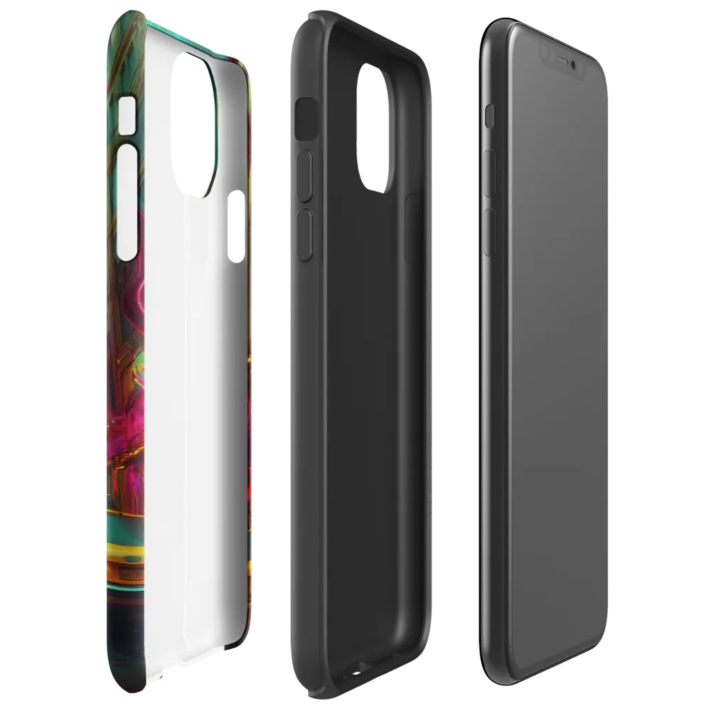 Neon Dreams: A Surreal Urban Journey | Phone Case |  11 Pro Max | Tough Case | Glossy