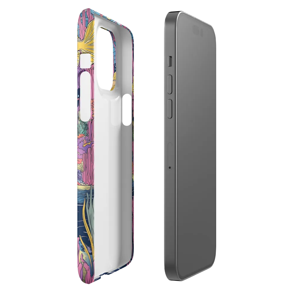Underwater Dreamscape: A Playful Encounter | Phone Case |  14 Pro Max | Snap Case | Matte