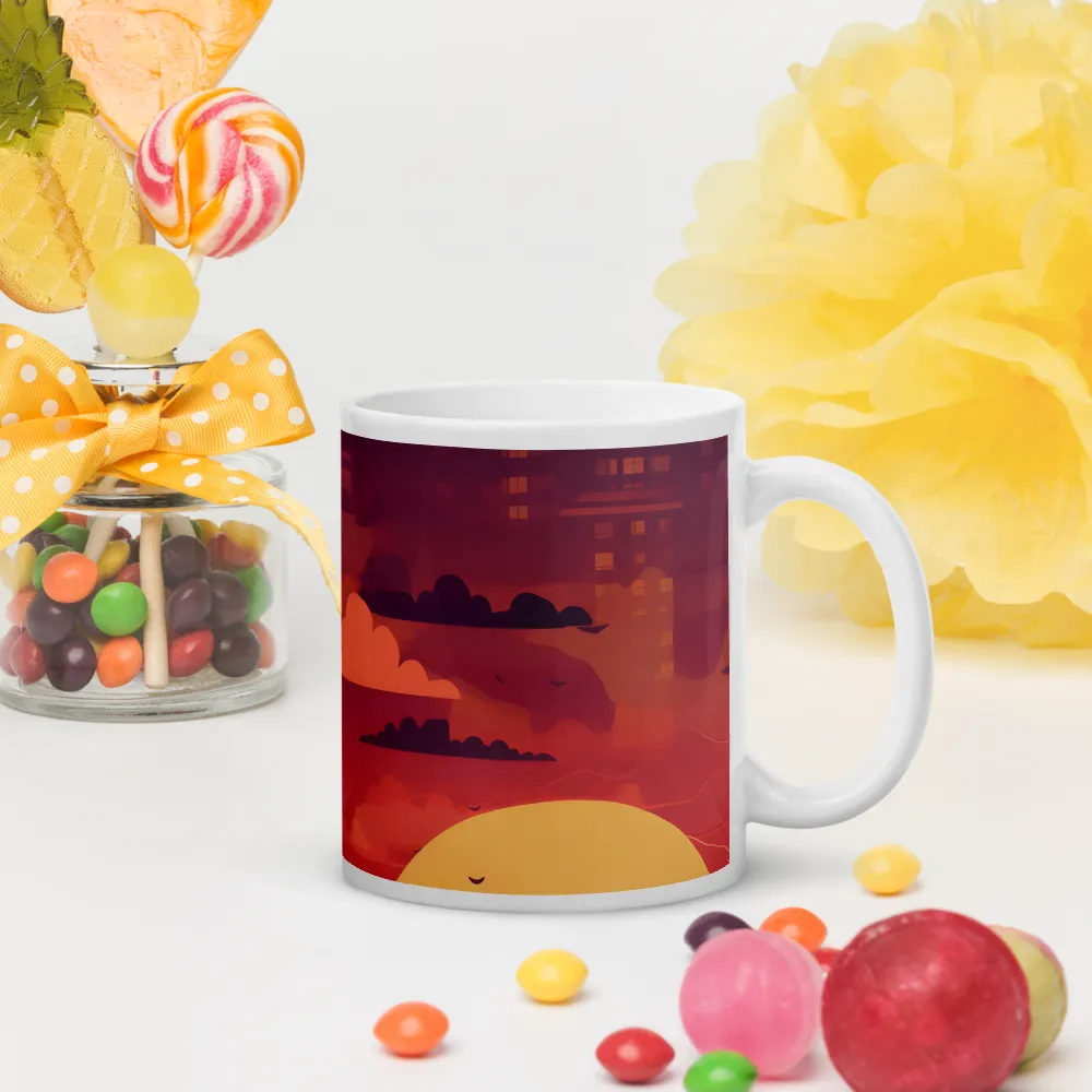 Serene Sunset Cityscape | Mugs | Multiple Sizes & Colors