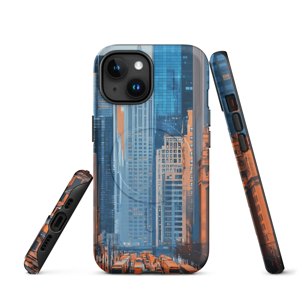 Urban Symphony in Blue and Orange