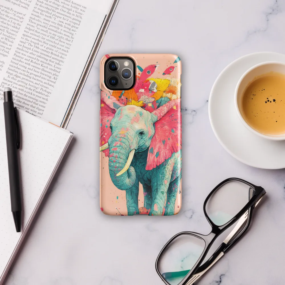 Whimsical Elegance: The Floral Elephant | Phone Case |  11 Pro Max | Snap Case | Glossy