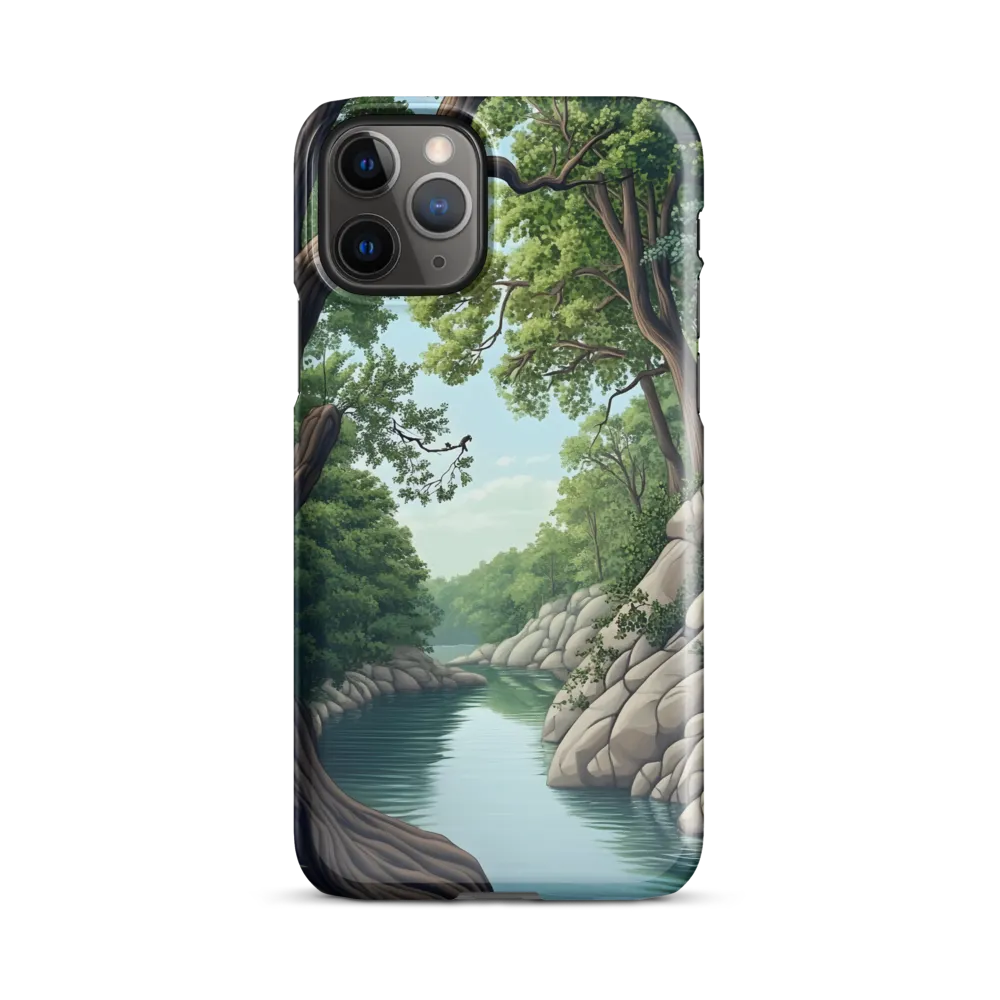 Tranquil Reflections: A Serene River Landscape