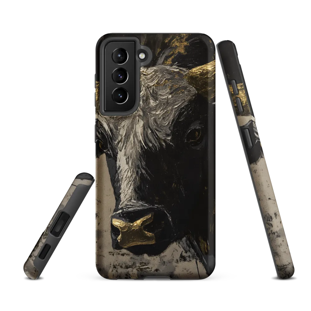 Majestic Bull: The Power in Black and Gold