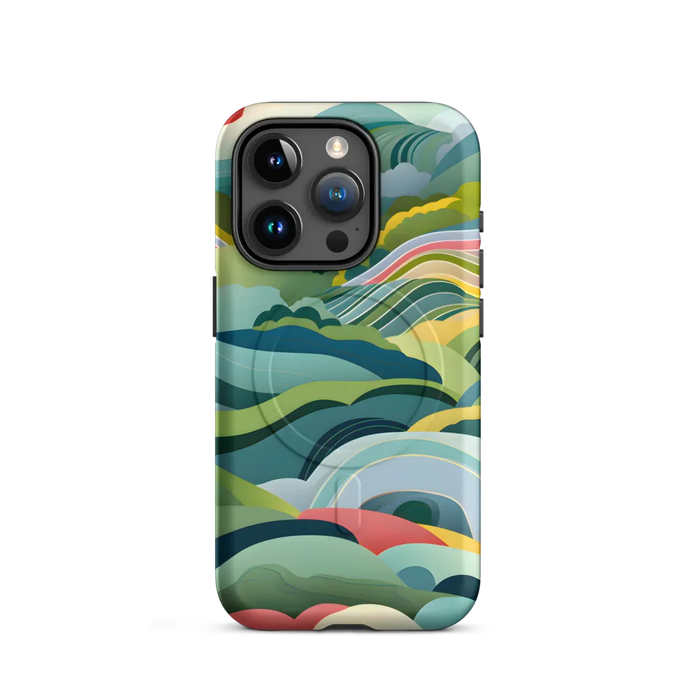 Waves of Serenity | Phone Case |  15 Pro | MagSafe® Tough Case | Matte