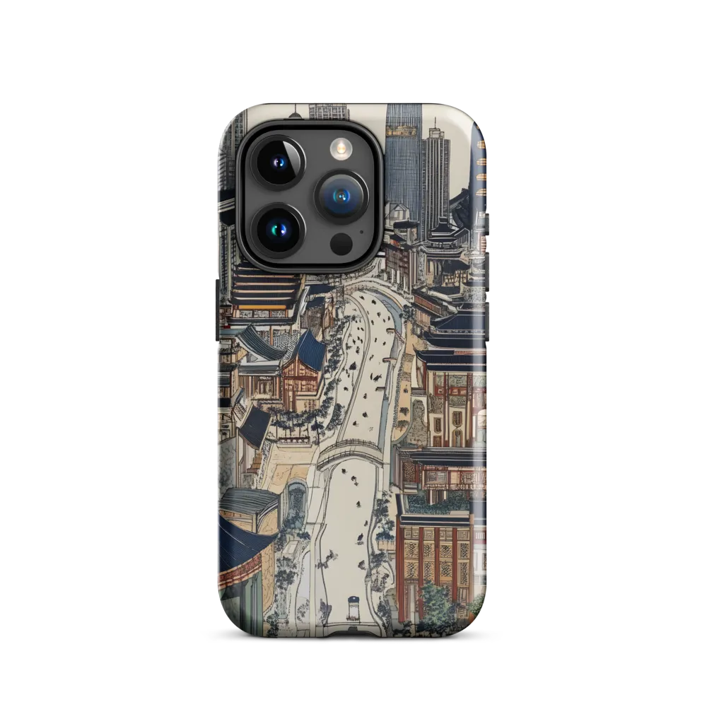 Urban Harmony: A Fusion of Tradition and Modernity | Phone Case |  15 Pro | Tough Case | Glossy