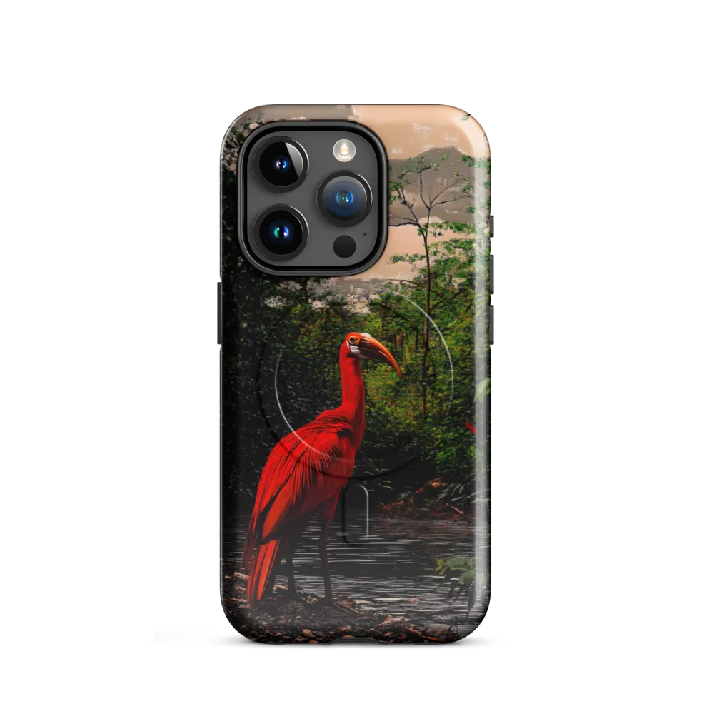 Enigmatic Elegance: The Scarlet Observer