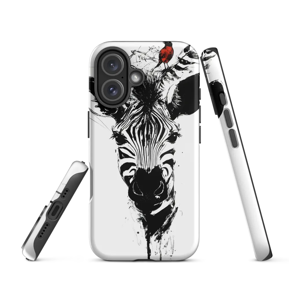 Majestic Stripes and Feathered Companions | Phone Case