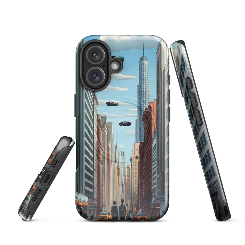 Futuristic Stroll through the Urban Skyline