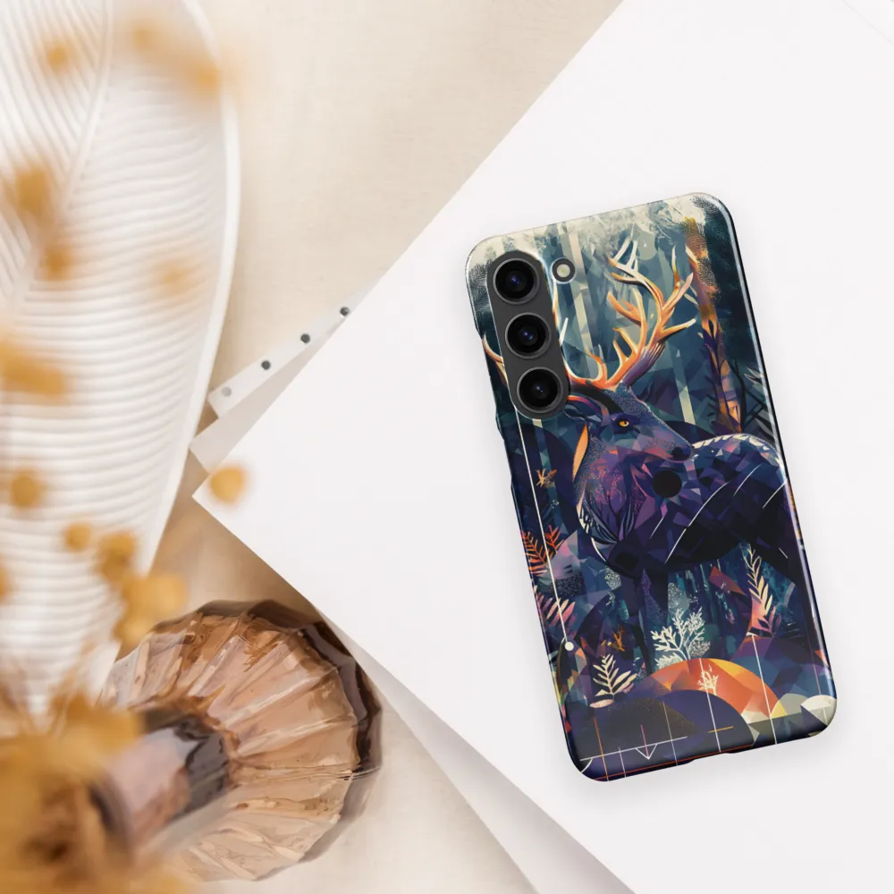 Majestic Serenity: A Geometric Forest Encounter