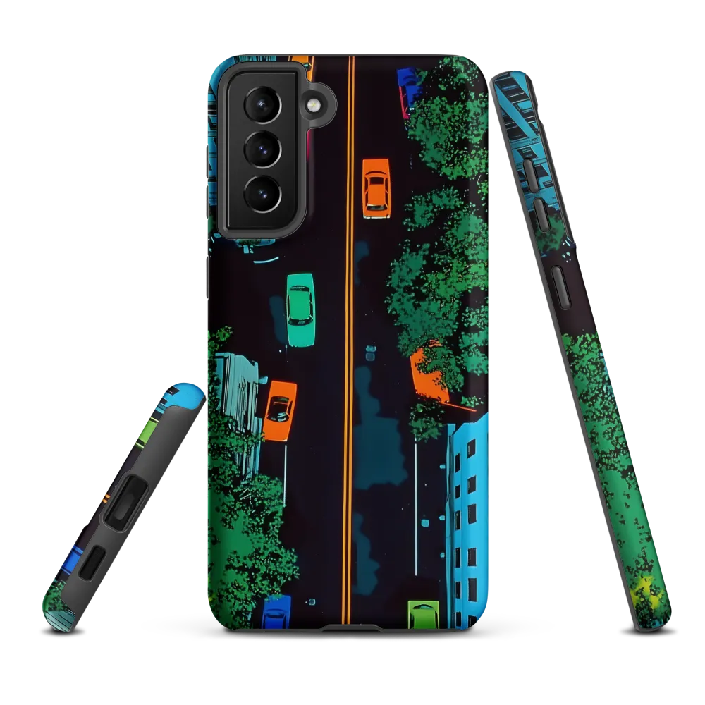 Urban Pulse: A Colorful Intersection