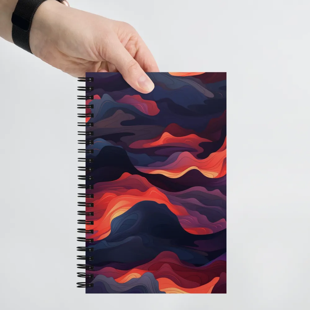 Ethereal Waves of Color | Spiral Notebook