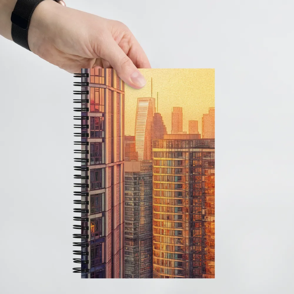 Urban Serenity at Sunset | Spiral Notebook