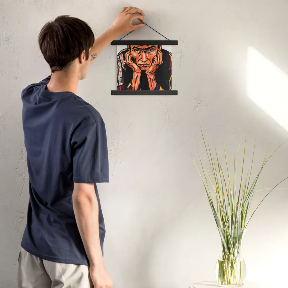 Contemplative Intensity: An Expressionist Portrait