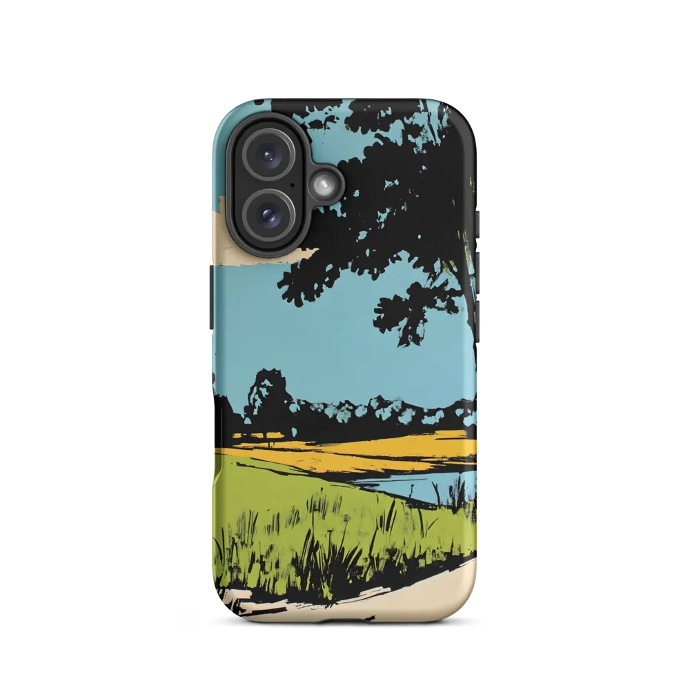 Vibrant Landscape in Pop Art Style | Phone Case