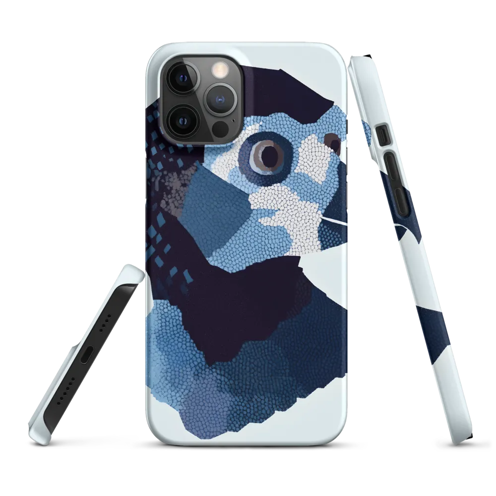 Abstract Avian Portrait in Blue