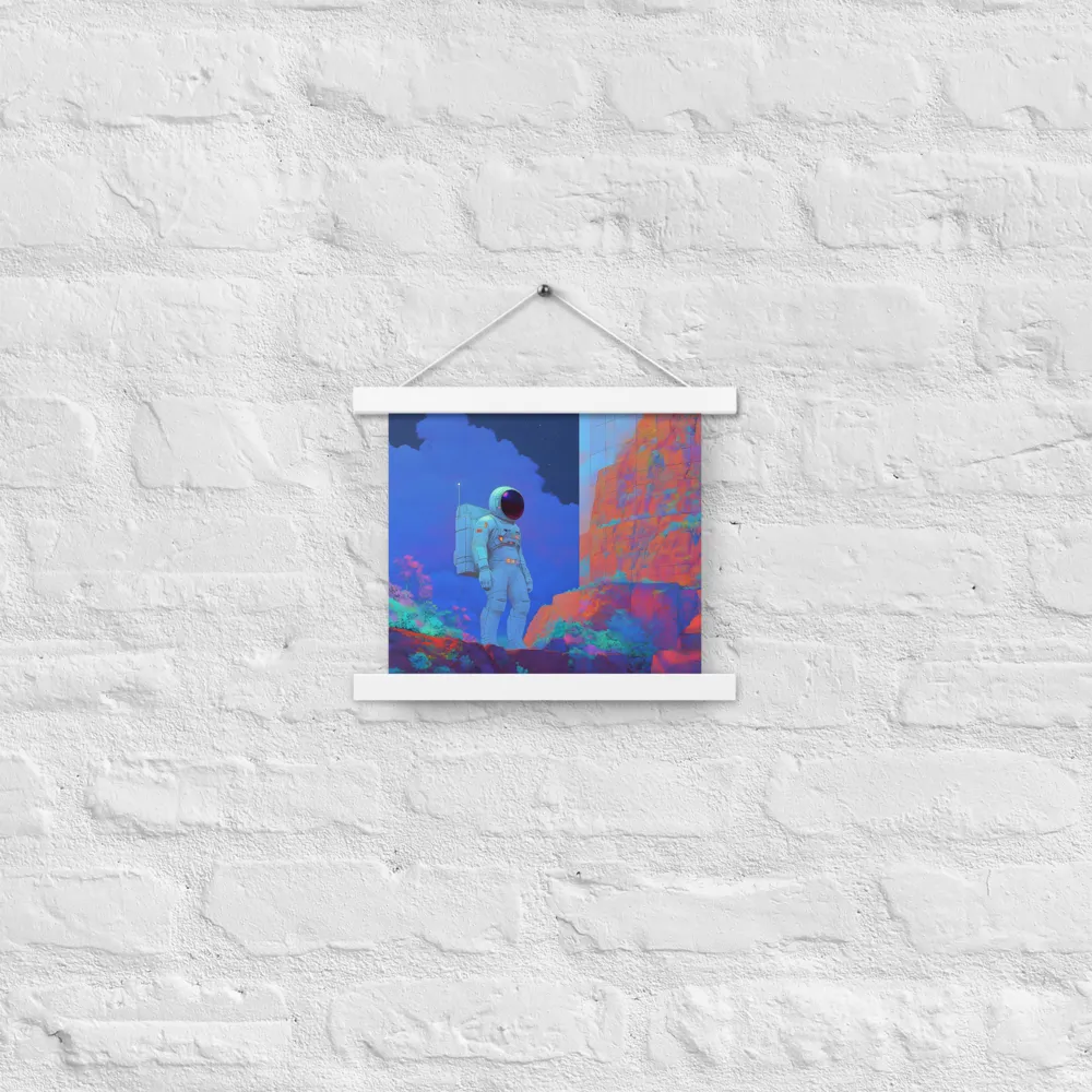 Interstellar Reflections | Poster With White Wood Hanger | 10″×10″