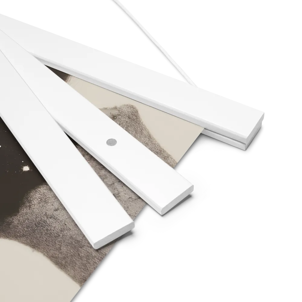 Celestial Elegance | Poster With White Wood Hanger | 14″×14″