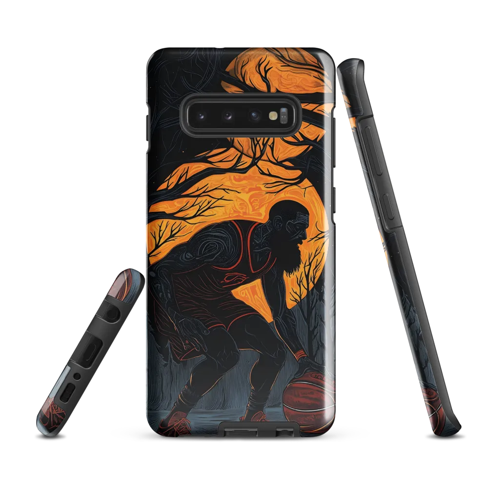 Under the Moonlight: A Basketball Player's Dance | Phone Case |  S10 Plus | Tough Case | Glossy