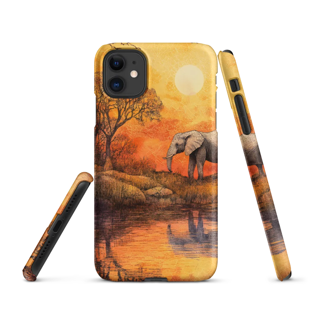 Elephant's Serenity at Dusk
