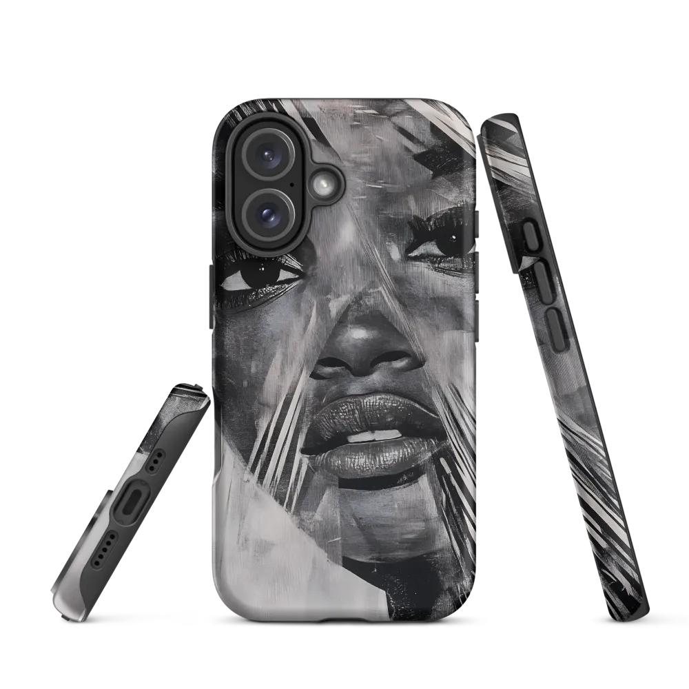 Fragmented Reflections: A Contemporary Portrait | Phone Case |  16 | Tough Case | Matte