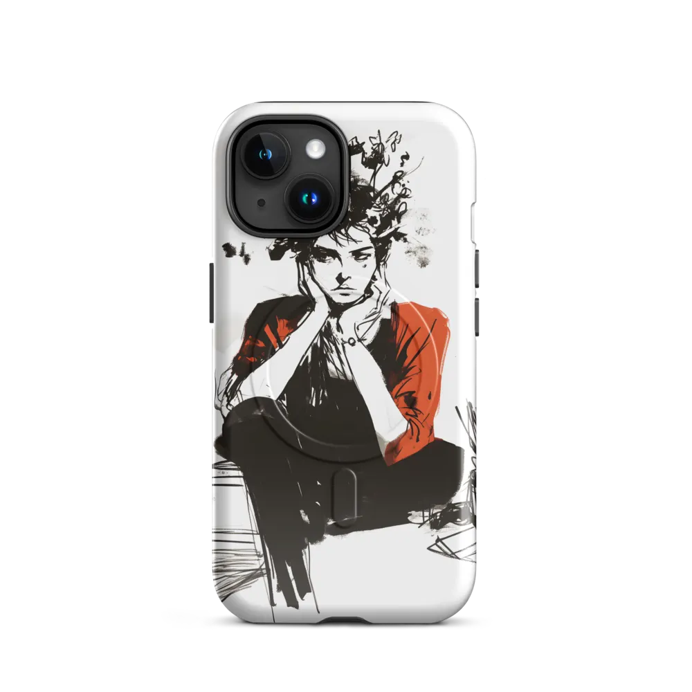 Contemplation Amidst Creativity | Phone Case |  15 | MagSafe® Tough Case | Glossy
