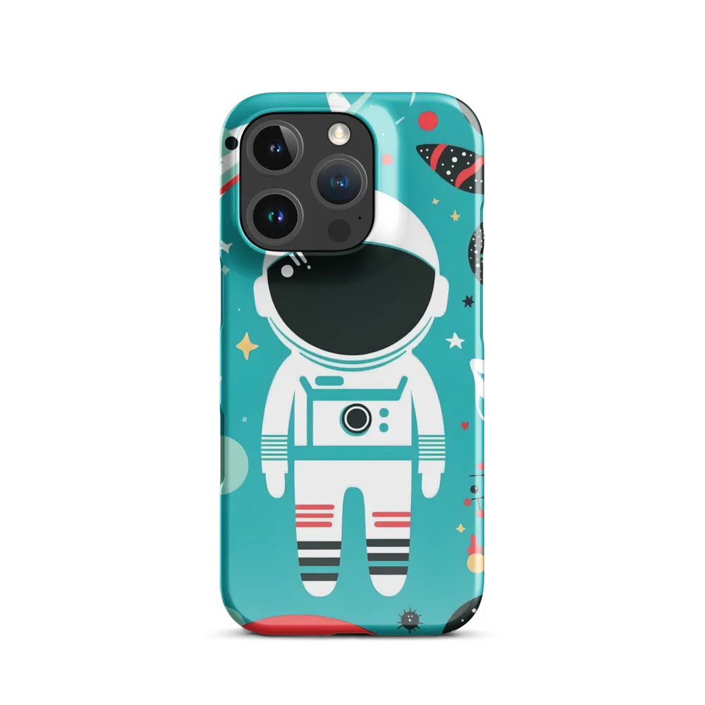 Whimsical Astronaut in Cosmic Wonderland | Phone Case |  16 Pro | Snap Case | Glossy