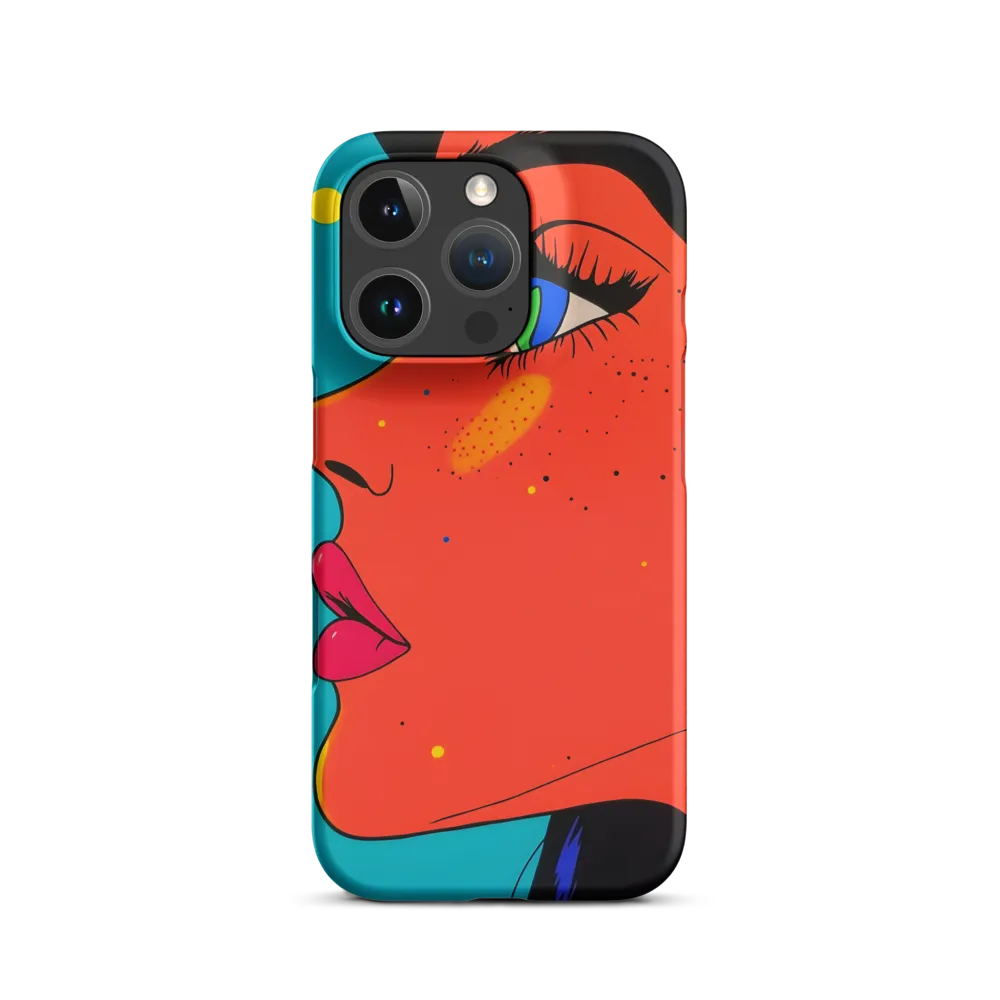 Vibrant Feminine Profile in Pop Art