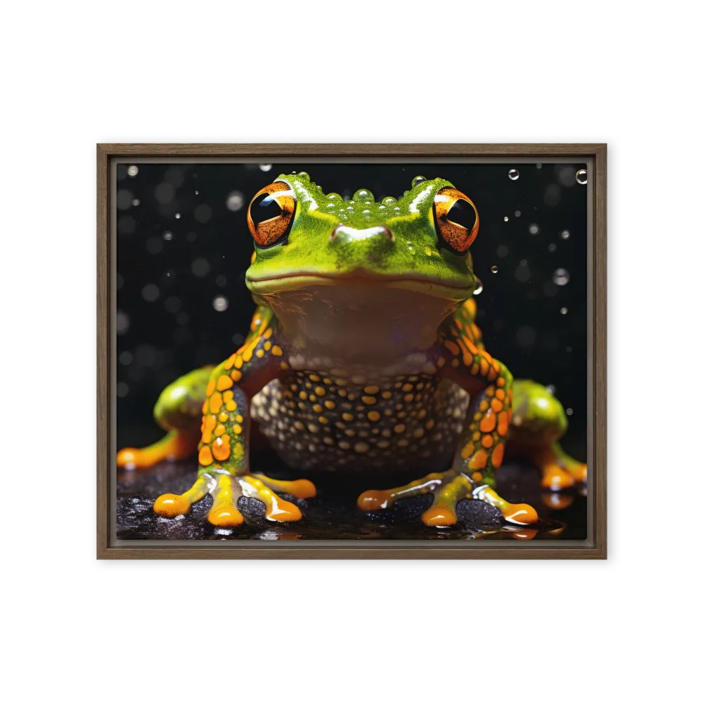 Emerald Elegance: The Frog in Focus