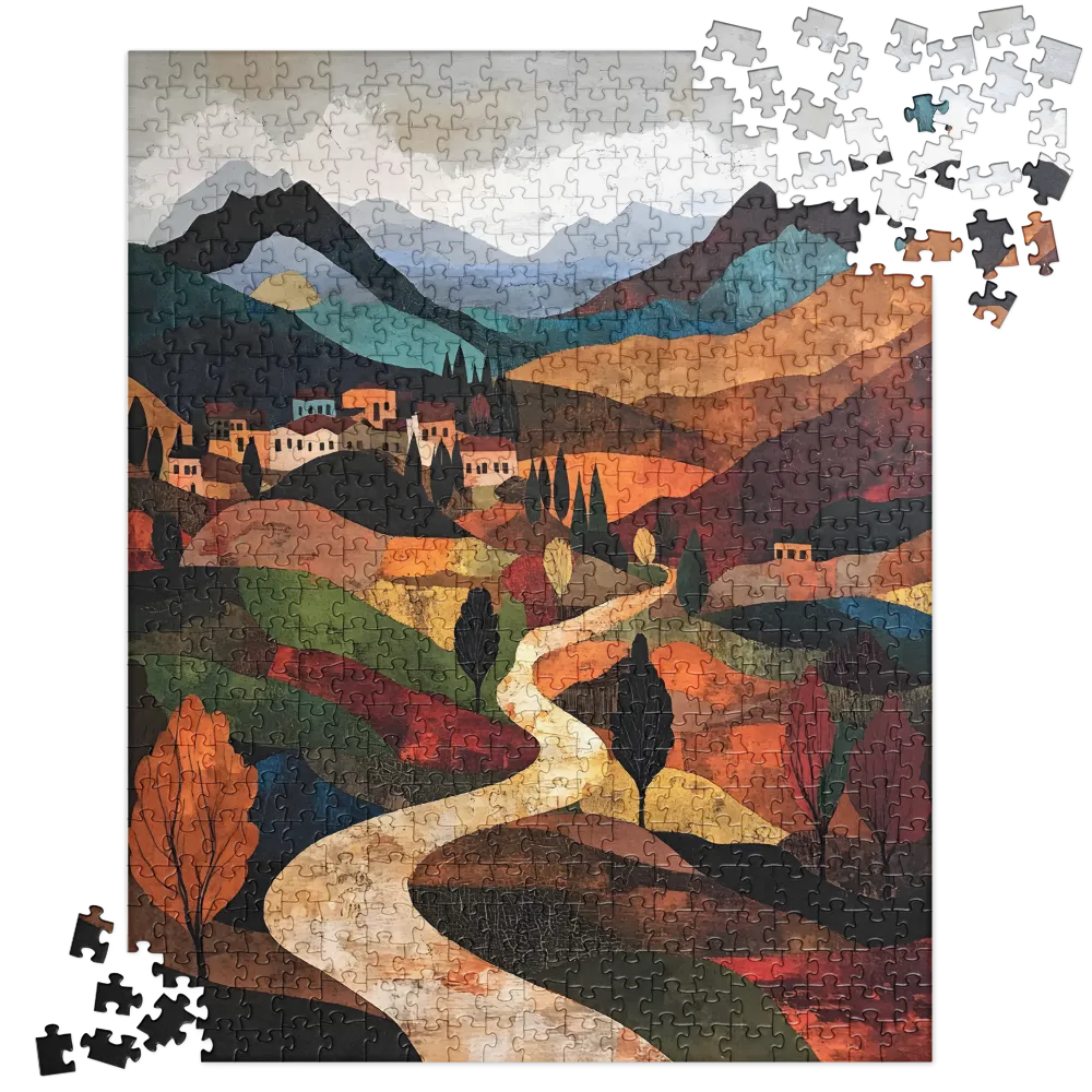 Harmony in Colorful Hills | Jigsaw Puzzle | 520 pieces