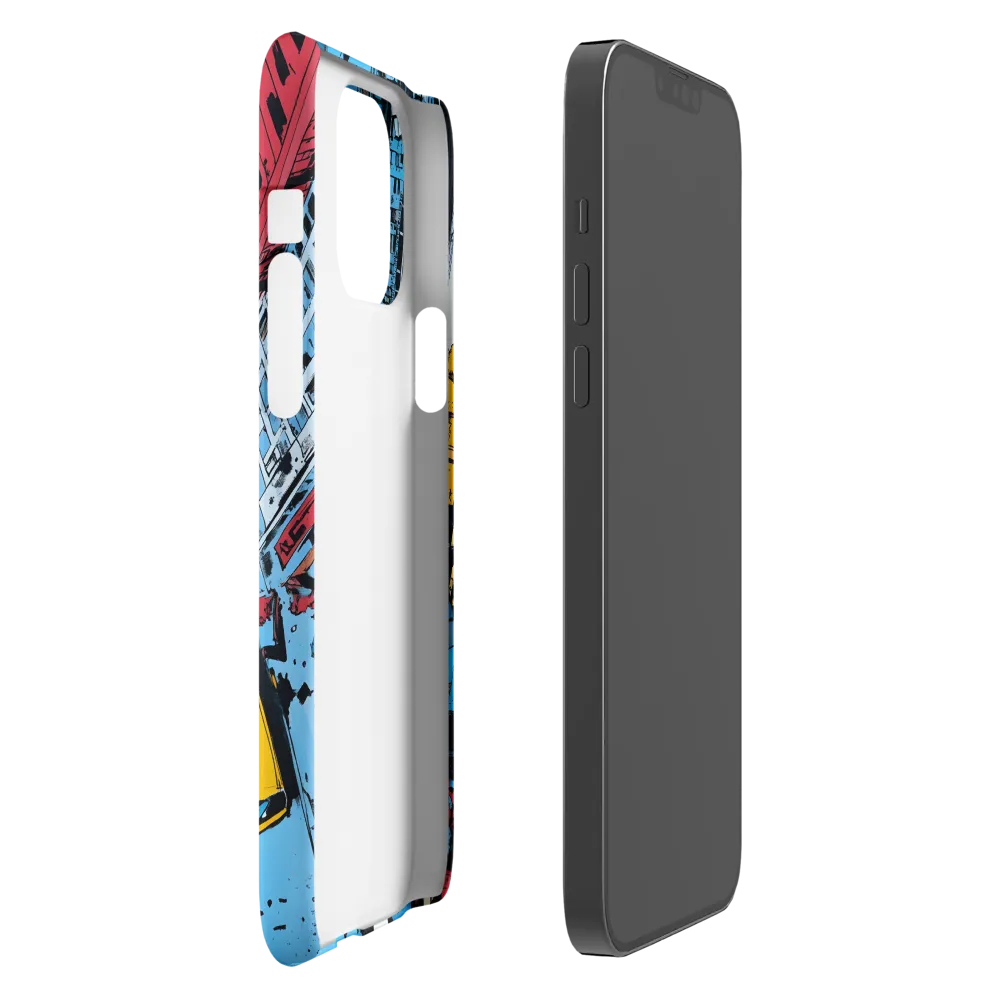 Urban Chaos: Aerial View of City Life | Phone Case |  13 Pro Max | Snap Case | Matte
