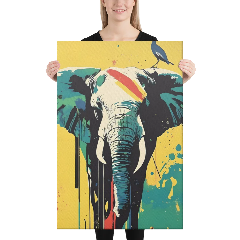 Elegance of the Wild: A Colorful Harmony | Canvas | 24″×36″