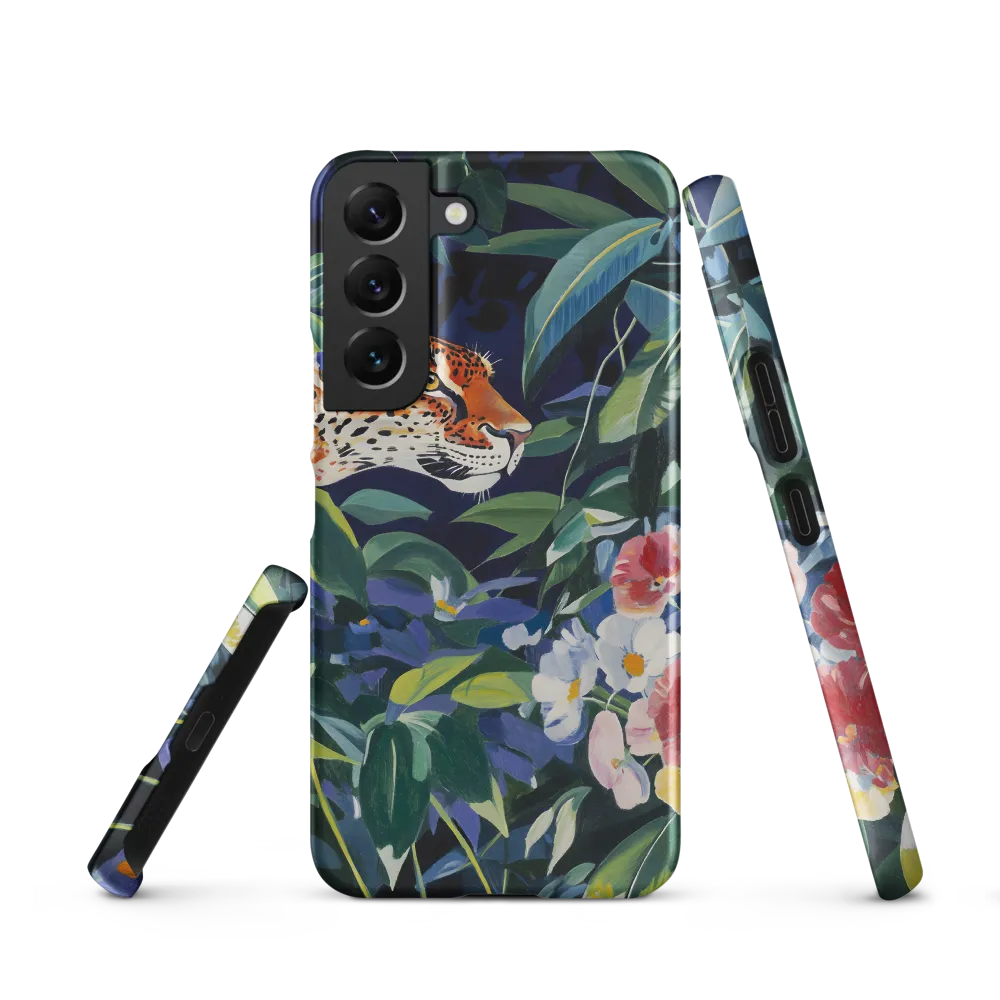 Hidden Majesty: The Jaguar Amongst Tropical Splendor | Phone Case |  S22 | Snap Case | Matte