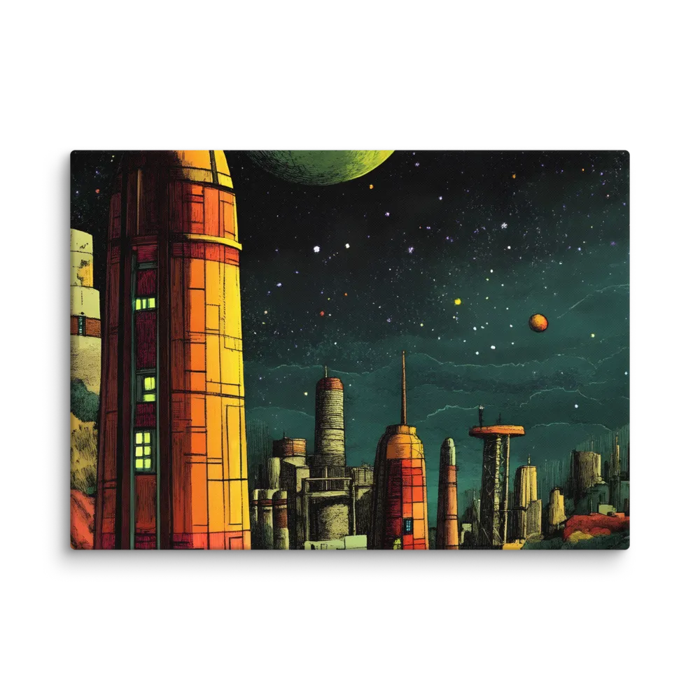 Cosmic Cityscape | Canvas | 20″×28″