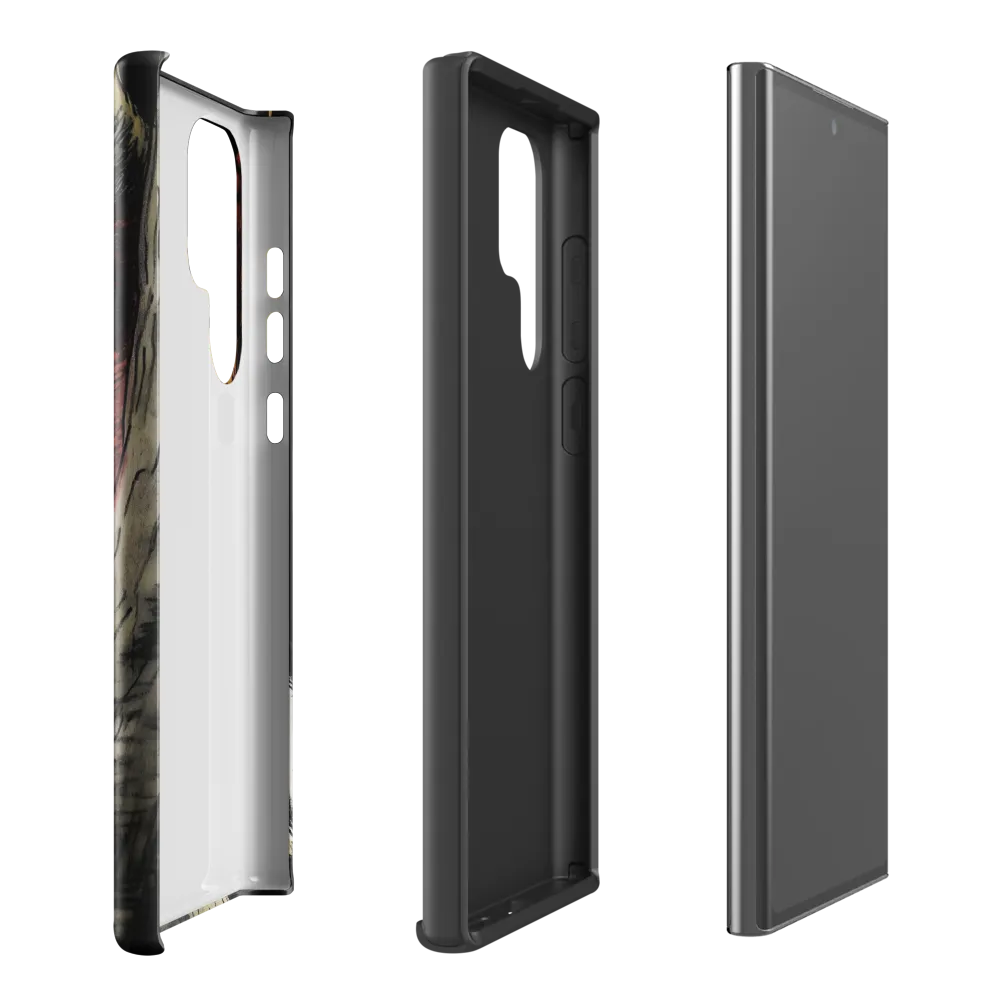 Fierce Gaze of the Wild Cat | Phone Case |  S22 Ultra | Tough Case | Glossy