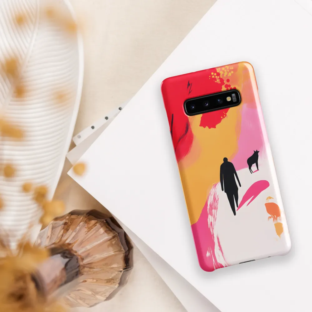 Journey Through Color: An Abstract Landscape | Phone Case |  S10 Plus | Snap Case | Glossy