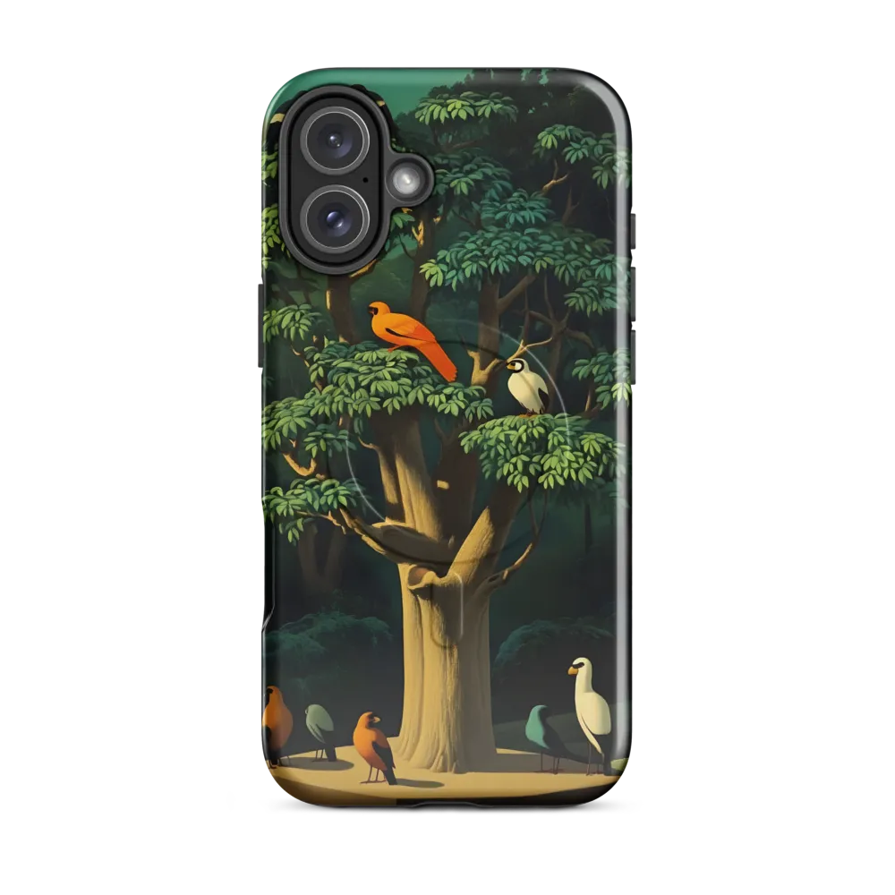 Harmony in Color: A Surreal Bird Symphony