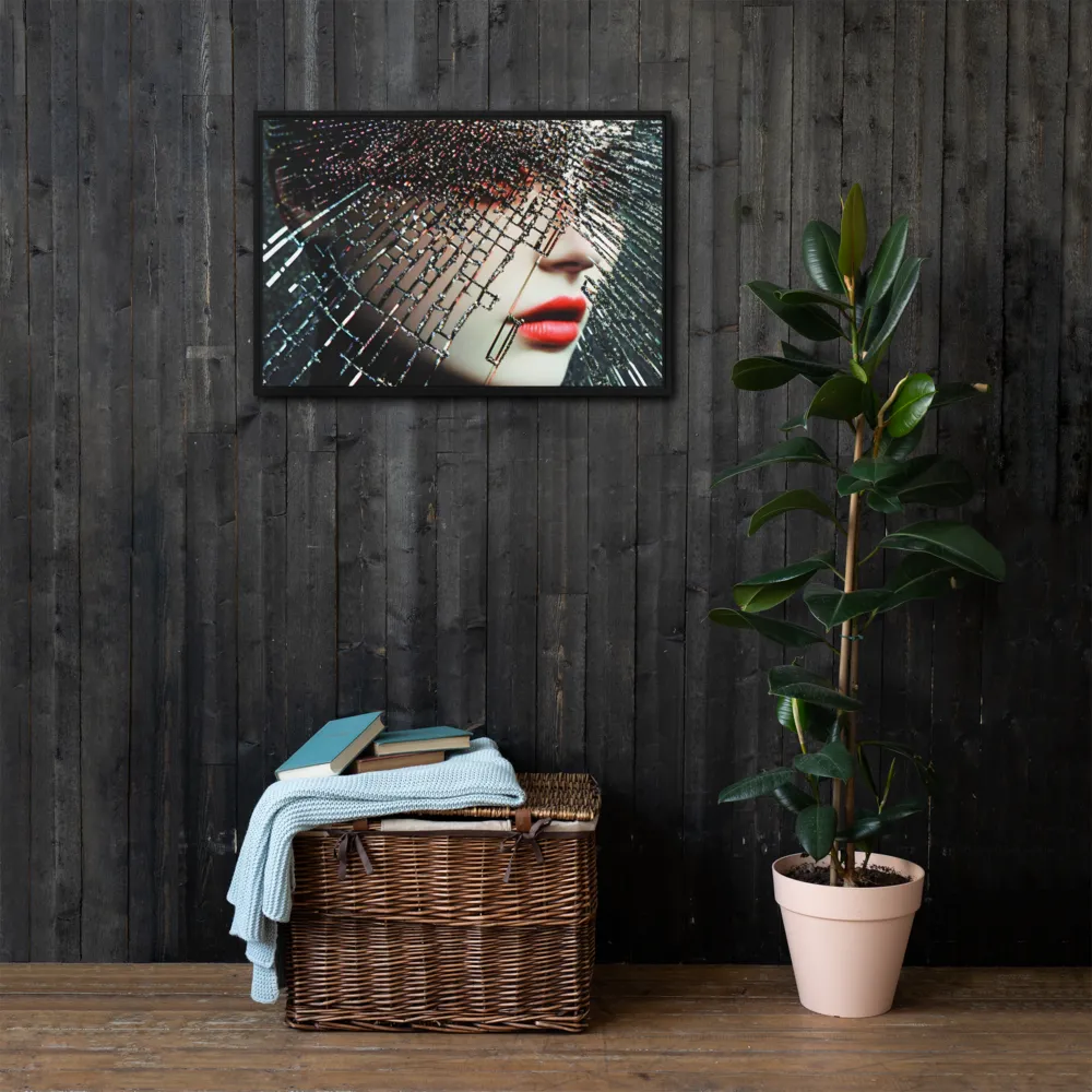 Fractured Identity | Canvas with Black Frame | 20″×30″