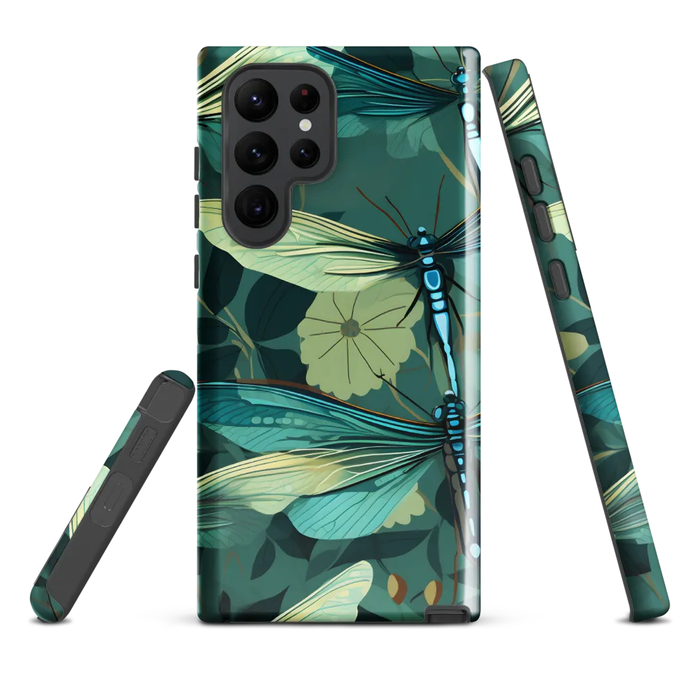 Whispers of Nature: Dragonflies in Harmony | Phone Case |  S22 Ultra | Tough Case | Glossy