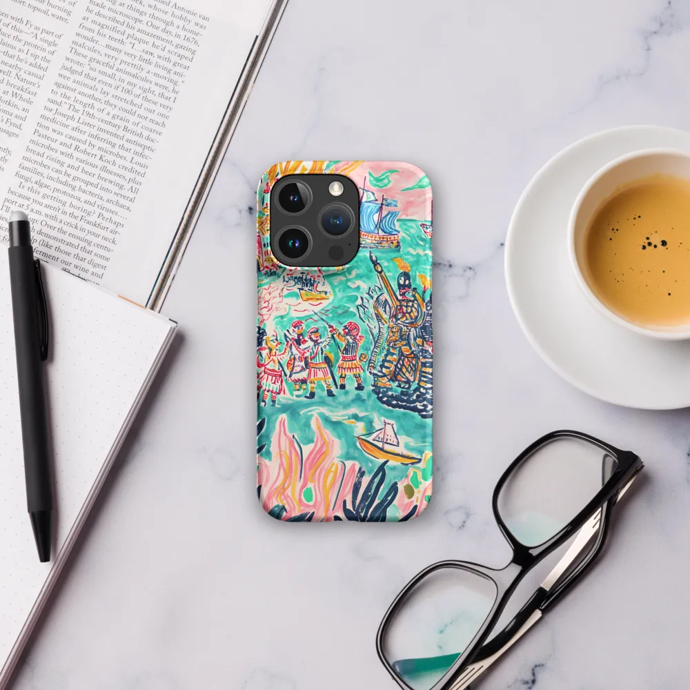Battle on the Fiery Sea | Phone Case |  16 Pro | Snap Case | Matte
