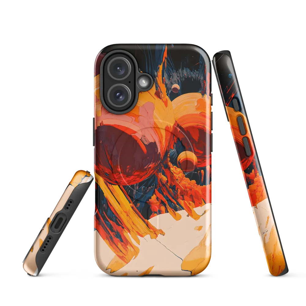 Celestial Fusion: A Cosmic Encounter | Phone Case |  16 | MagSafe® Tough Case | Glossy