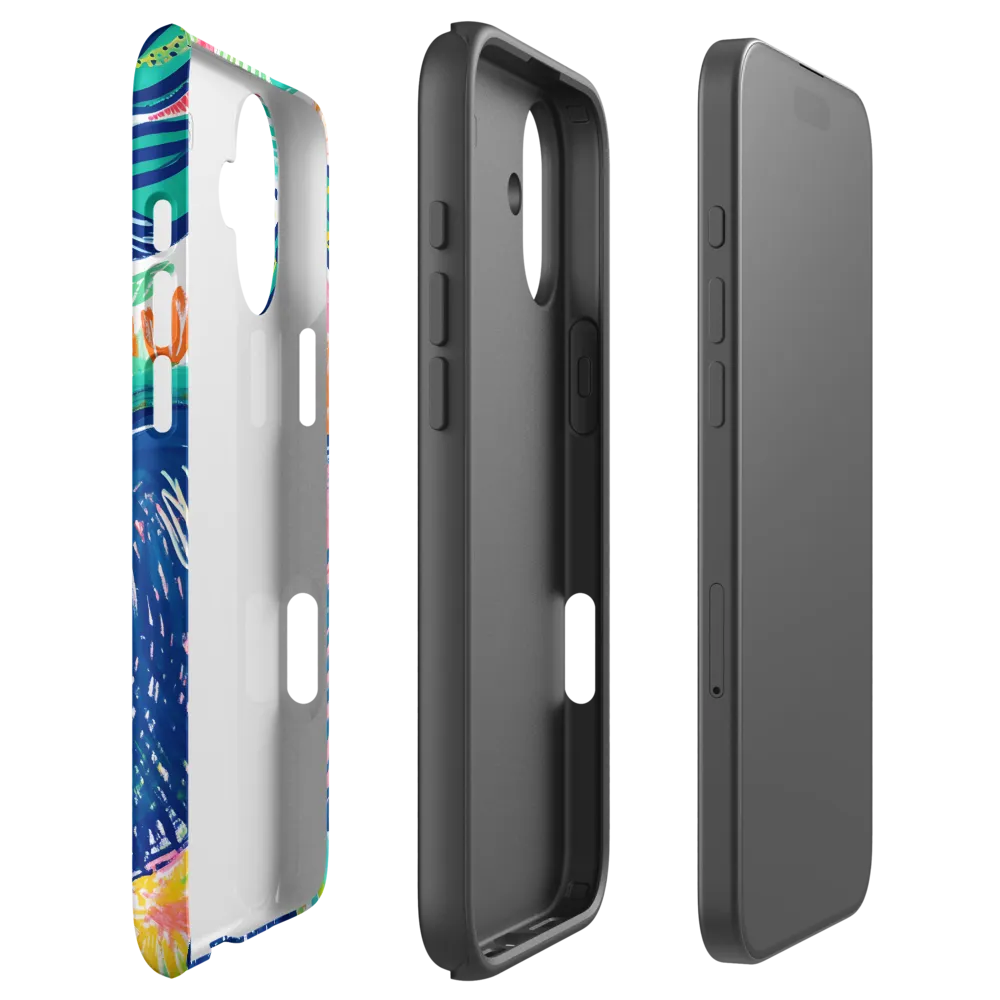 Whimsical Elephant Portrait | Phone Case |  16 Plus | Tough Case | Matte
