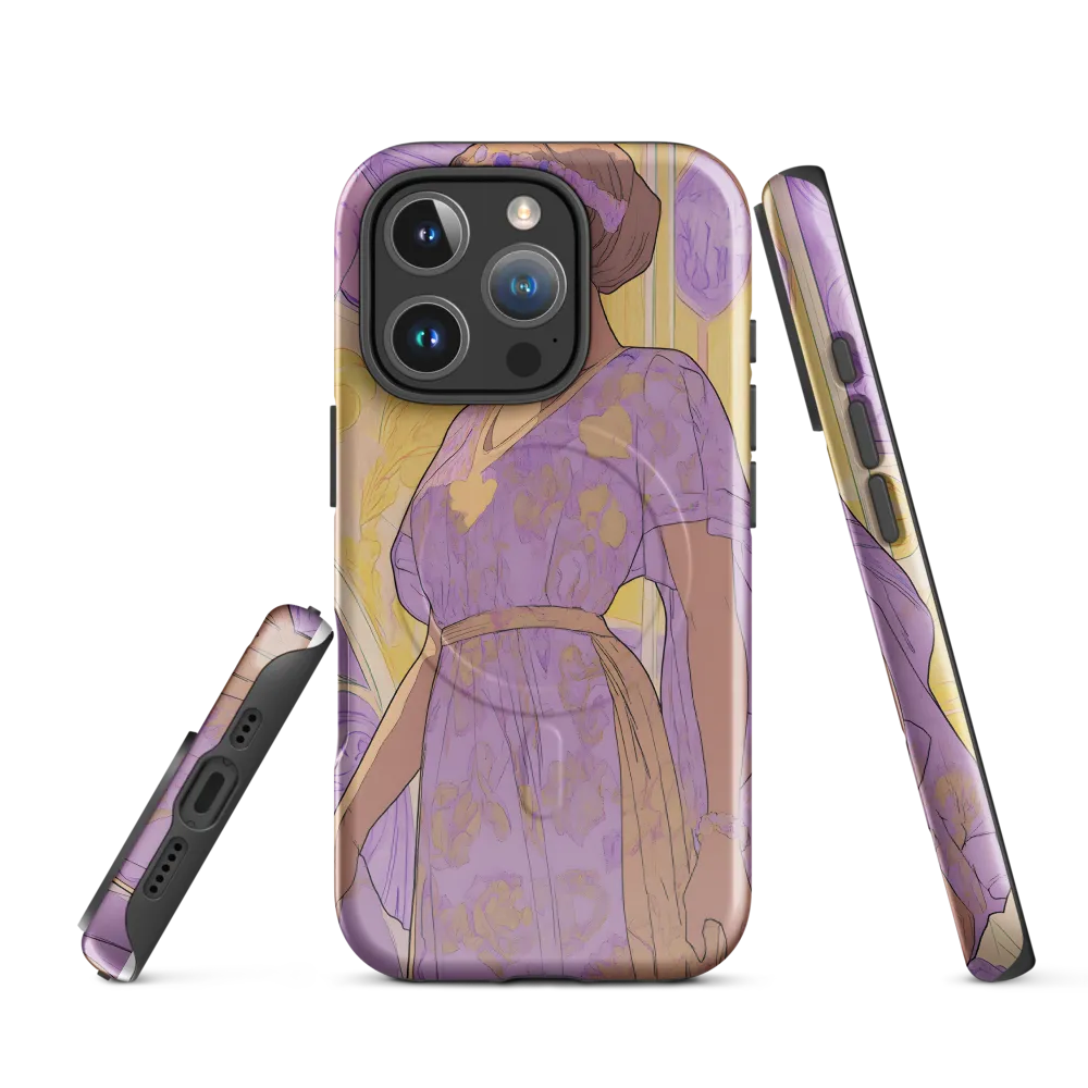 Elegance in Floral Harmony | Phone Case |  16 Pro | MagSafe® Tough Case | Glossy