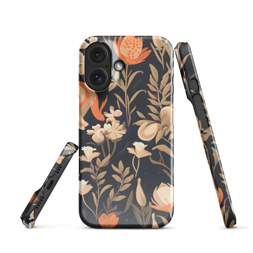 Floral Harmony: A Dance in the Dark | Phone Case