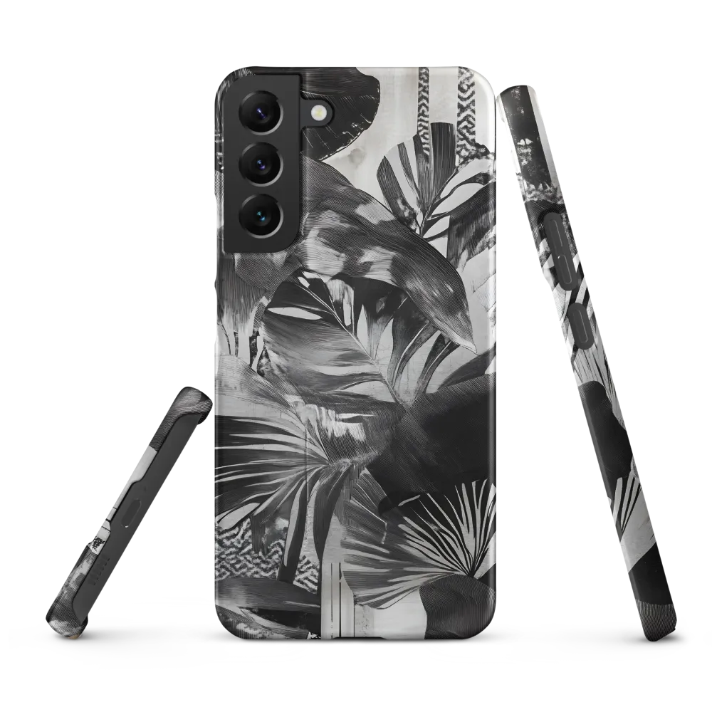 Monochrome Serenity in Tropical Foliage