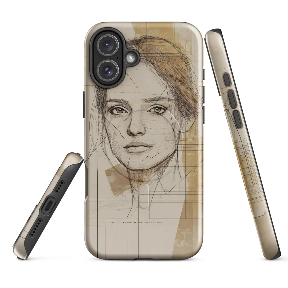 Geometric Elegance: A Modern Portrait